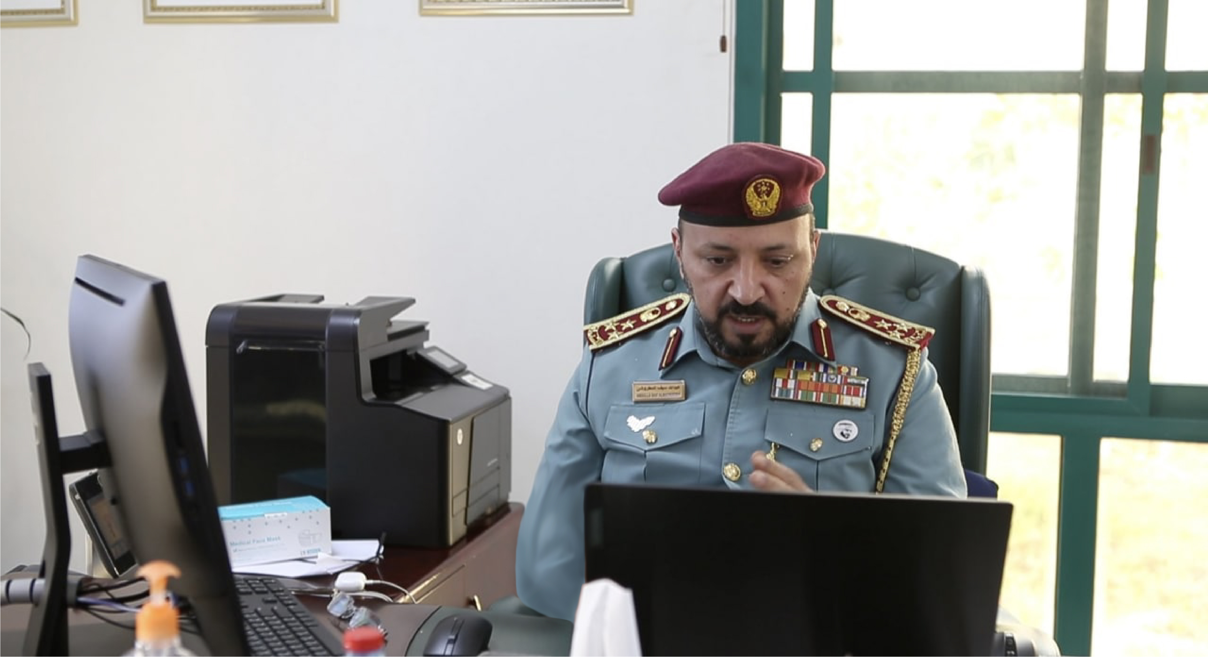 مدير عام العمليات الشرطية بشرطة عجمان يشيد بجهود إدارة المؤسسة العقابية