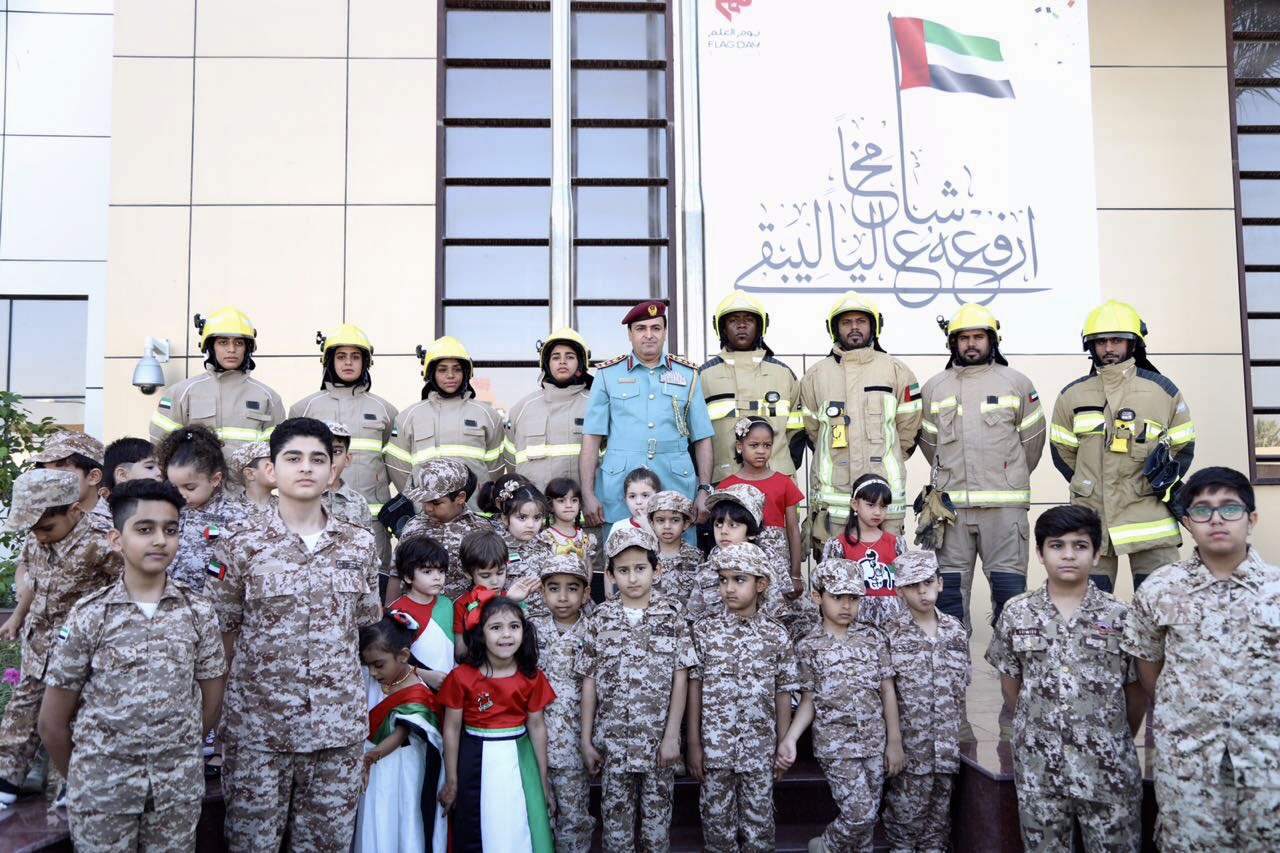 ‫الدفاع المدني عجمان يحتفل باليوم الوطني الـ  47 للدولة‬
