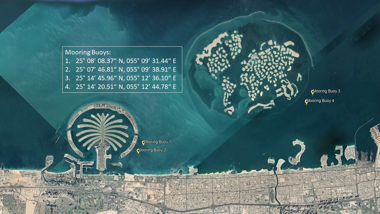 "دبي البحرية" تنتهي من تركيب "عوامات إرساء" للاستخدام المجاني