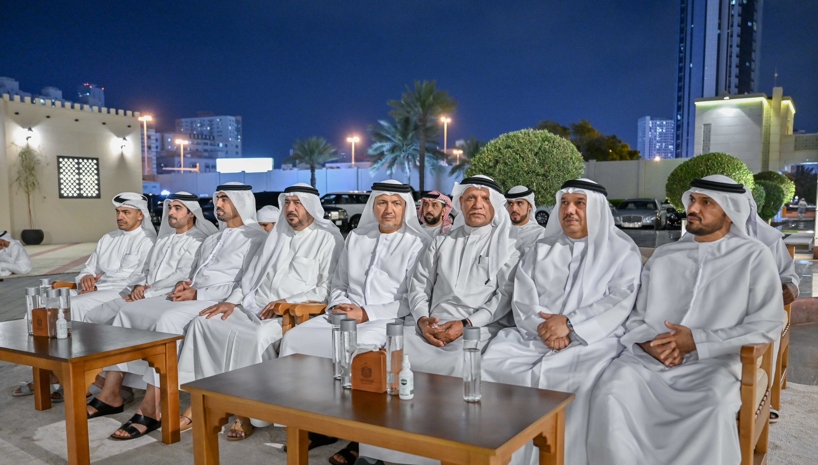حاكم عجمان يستقبل المهنئين بشهر رمضان المبارك