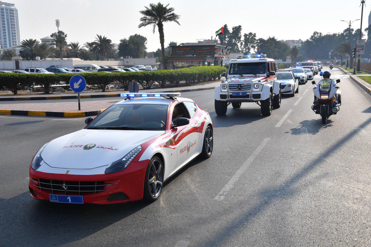 ‫شرطة عجمان تستقبل موكب التسامح وتنظم فعاليات ترفيهية للجمهور احتفالاً باليوم الوطني ٤٨‬ ‫ ‬