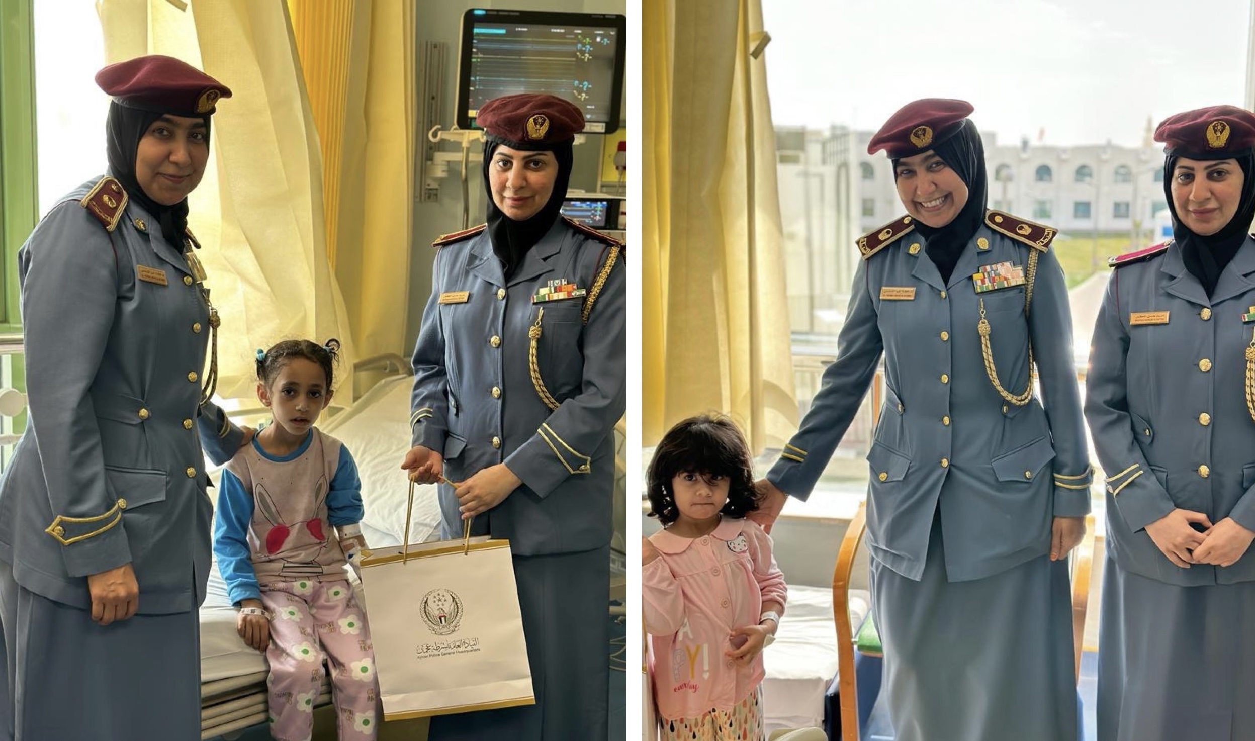 شرطة عجمان تحتفي بالأطفال بمناسبة يوم الطفل الاماراتي