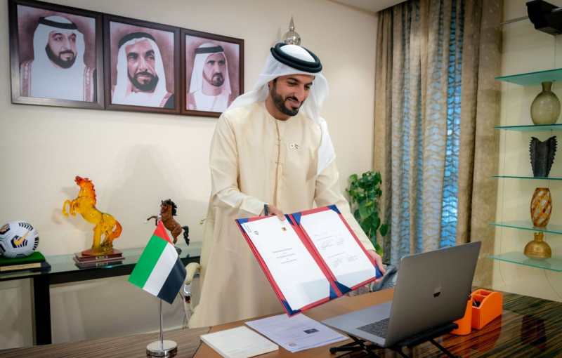 تجديد اتفاقية الشراكة بين الاتحادين الإماراتي والياباني