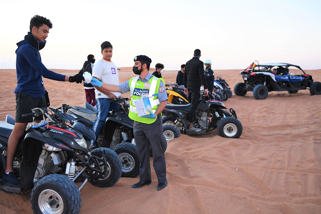 شرطة أبوظبي : "شتاؤنا آمن" تحذر من قيادة الدراجات النارية بتهور