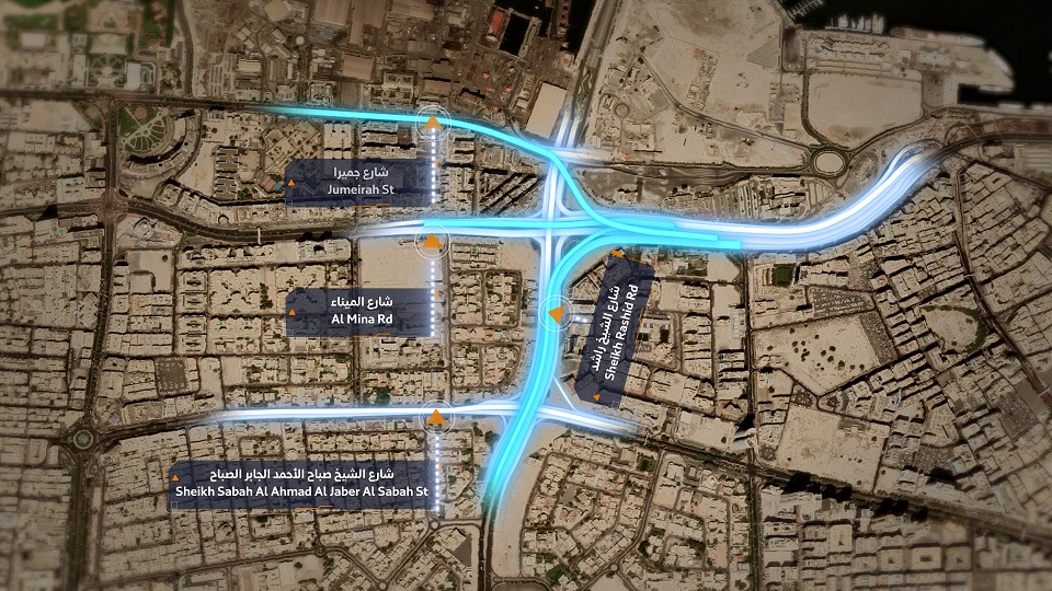 طرق دبي ترسي عقدا في المرحلة الرابعة من مشروع تطوير محور الشندغة بتكلفة 800 مليون درهم