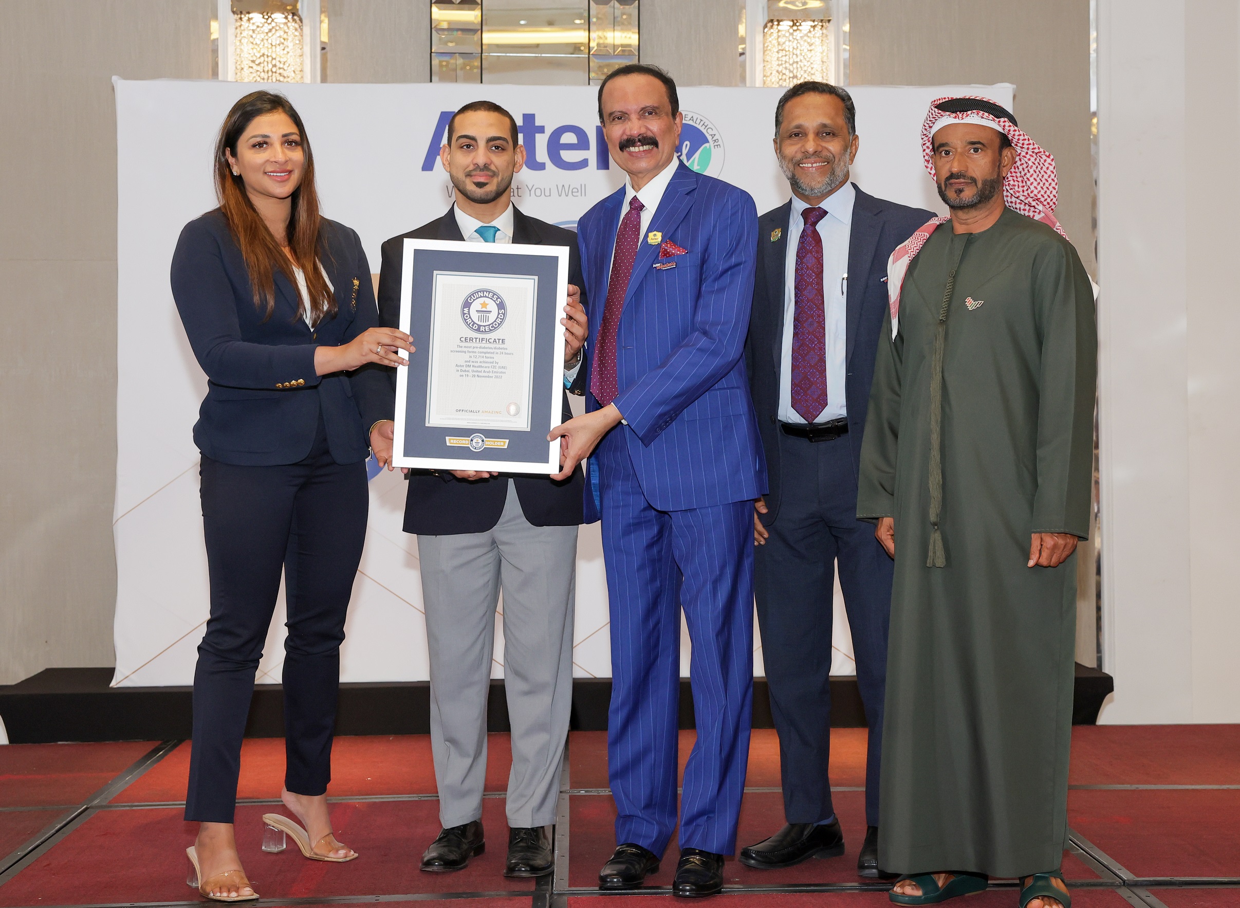 Aster breaks Guinness World Records™ title by screening 12714 people in 24 hrs