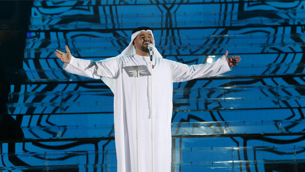 الجسمي وحسني يشعلان حماس جمهور حفل افتتاح «دبي للتسوق»