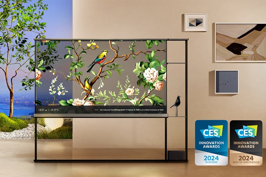  World’s First Wireless Transparent OLED TV Redefines the Screen Experience