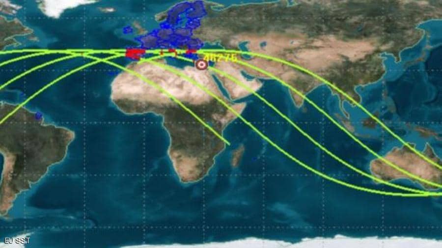 نظام المراقبة الأوروبي: دول البحر المتوسط الأقرب لسقوط الصاروخ الصيني
