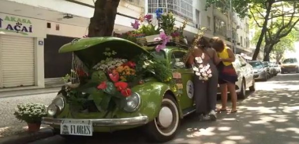 بعد أن فقدت وظيفتها.. فتاة تحوّل سيارتها لحديقة لبيع الورد في البرازيل 