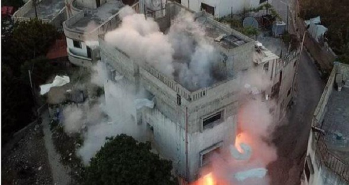 تفجير منزل بمدينة رام الله وإصابة أربعة فلسطينيين