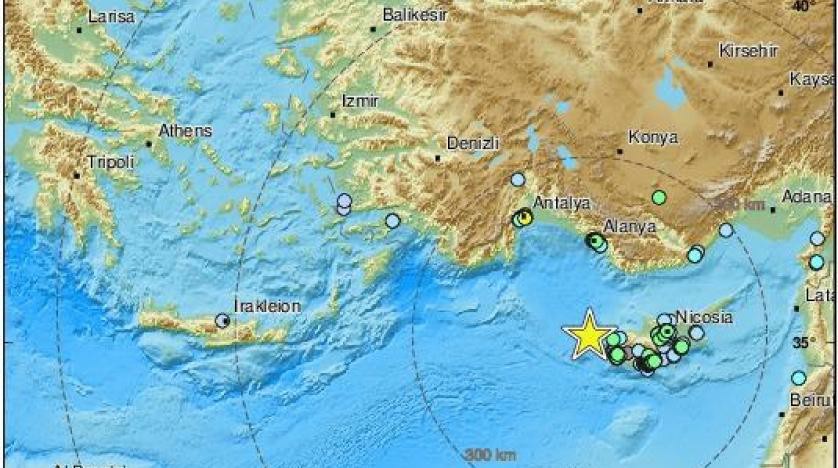 زلزال قوته 6.6 درجة يضرب قبرص ويشعر به سكان مصر و فلسطين