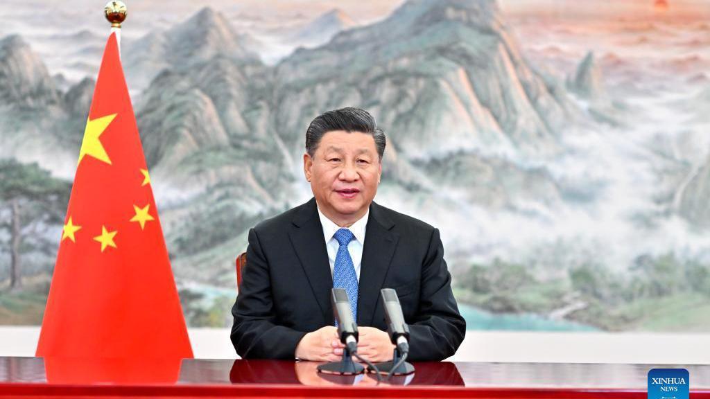كلمة الرئيس الصيني شي جين بينغ عبر الفيديو أمام قمة الرؤساء التنفيذيين لمنتدى التعاون الاقتصادي لمنطقة  آسيا-الباسيفيك