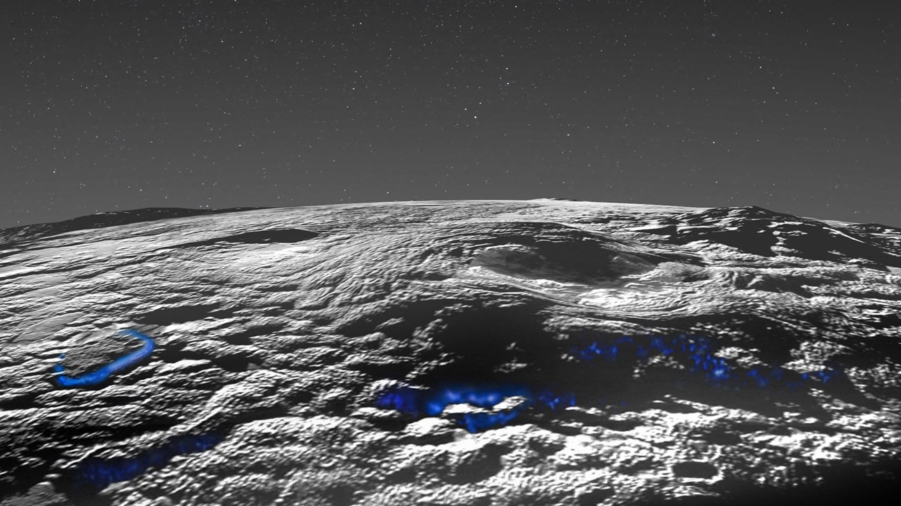 براكين من جليد على كوكب بلوتو
