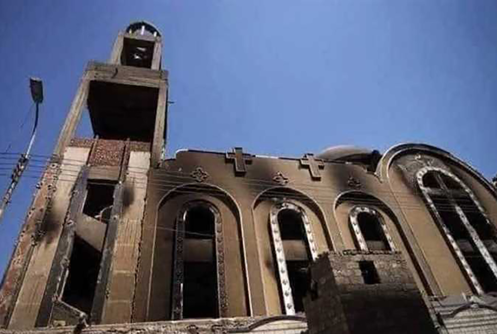 النيابة العامة تنفي صفة العمد في حريق كنيسة أبو سيفين