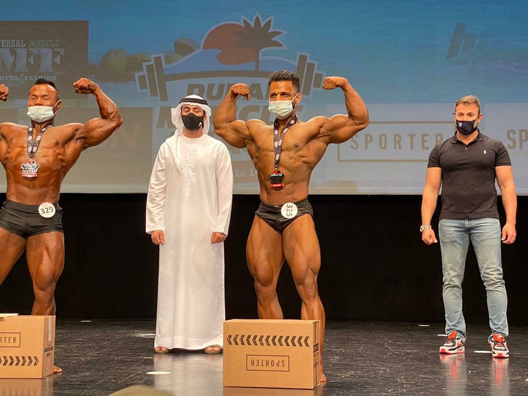 عبدالله الشرقي يتوج الفائزين في بطولة دبي الشاطئية لبناء الأجسام